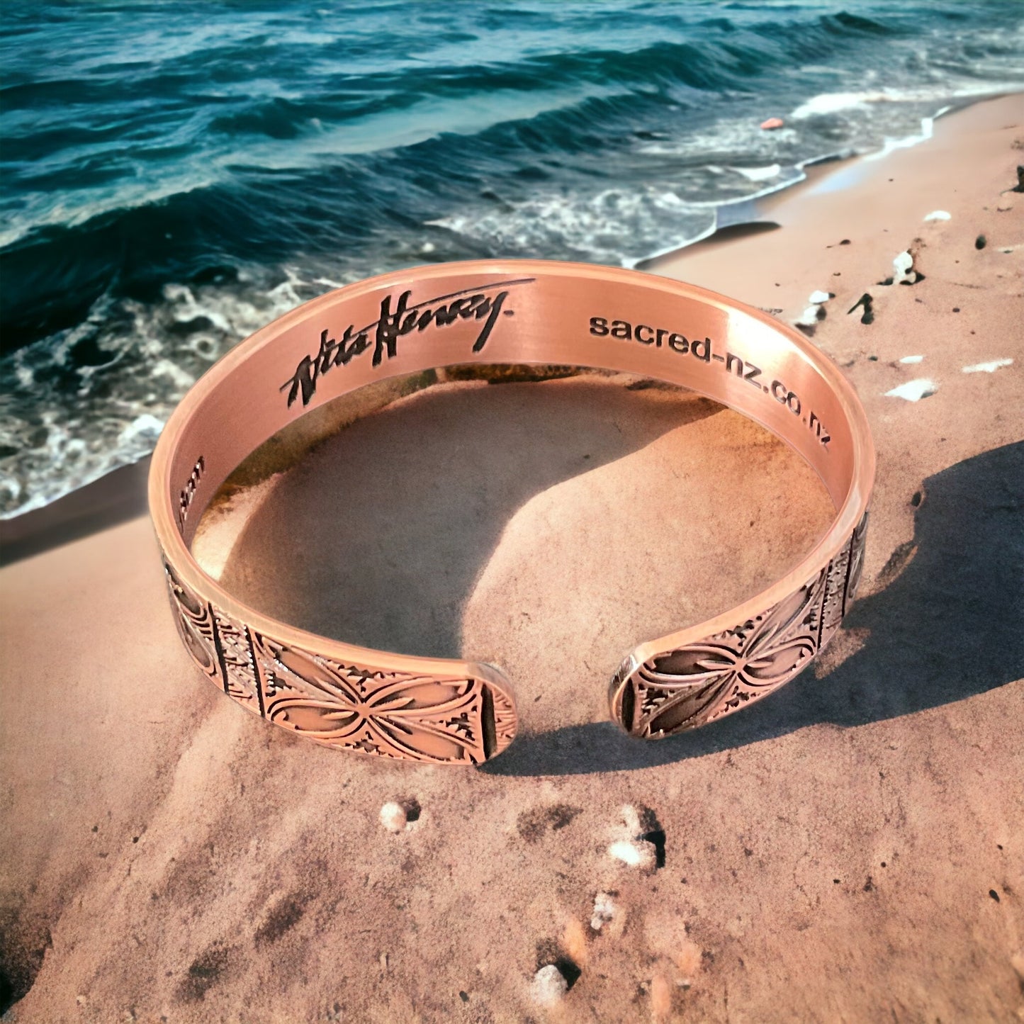 A3R 100% Pure Copper Magnetic Ring 'Pacifica Tapa’