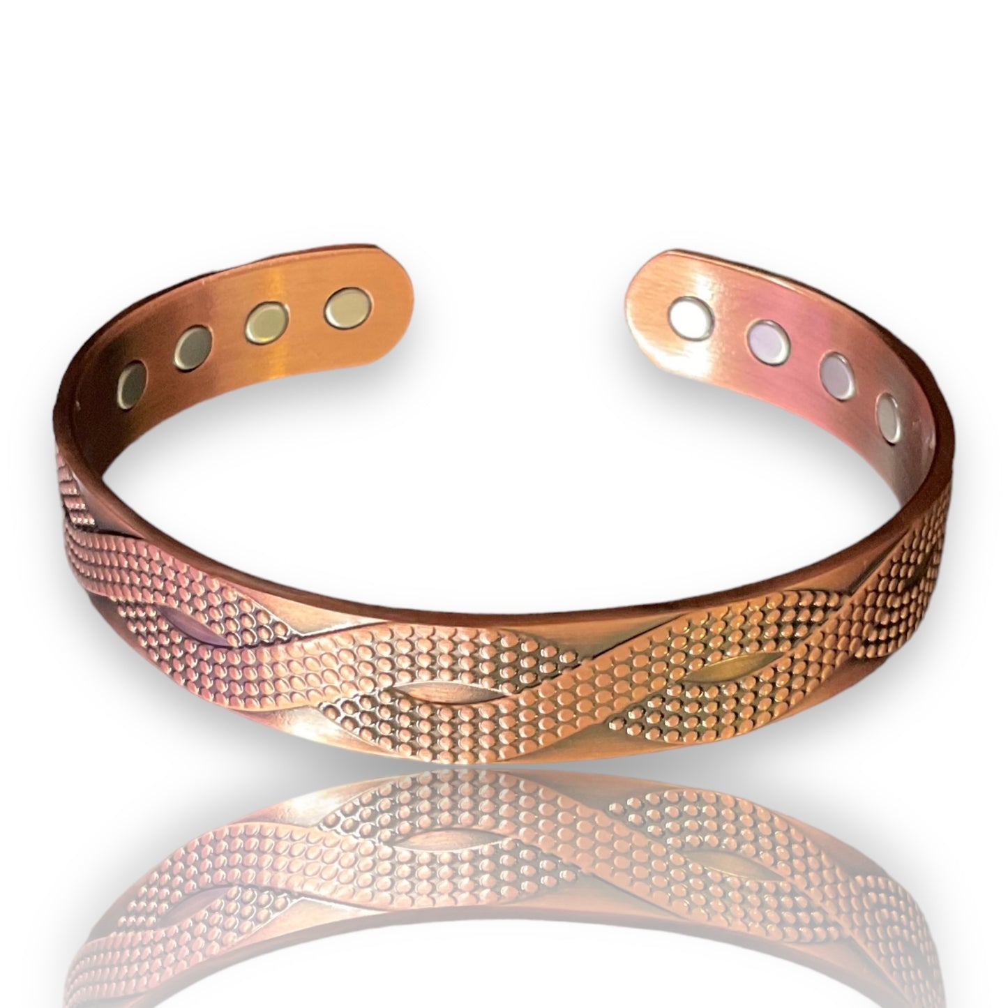 Eternity twist copper band