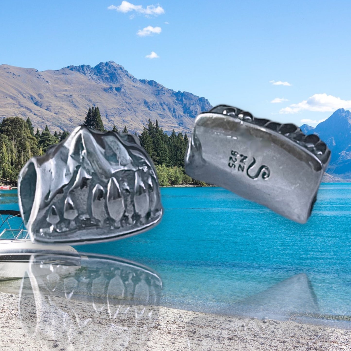 sterling silver charm bead Queenstown