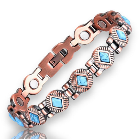 copper magnetic linked bracelet