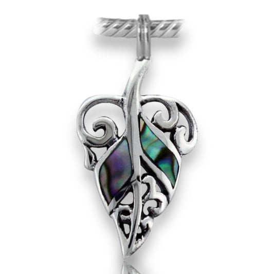 paua silver charm
