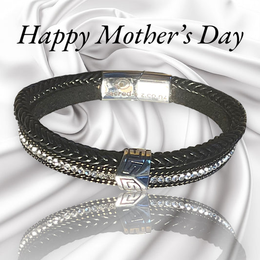 mother's day genuine leather bracelet