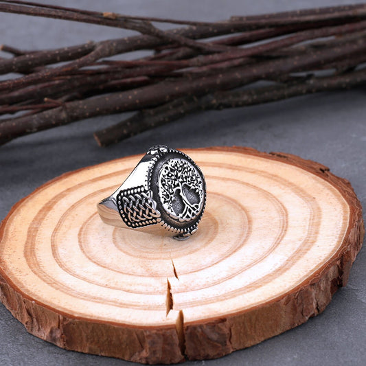 viking tree celtic ring