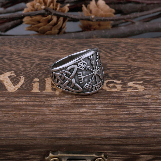 viking compass ring