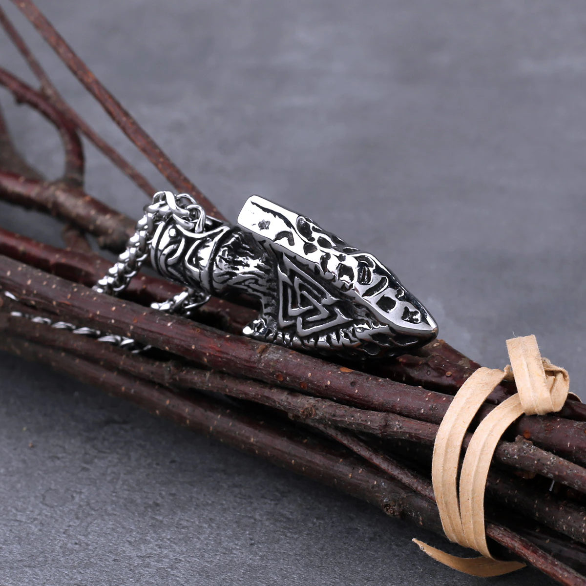 viking spear head pendant