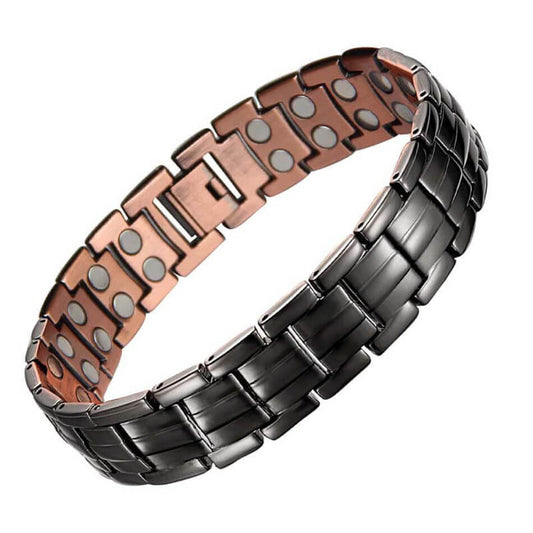 CLM310 100% Pure Copper Linked Magnetic Bracelet 210x15mm