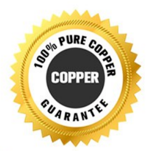 5ES16 100% Pure Copper Linked Magnetic Bracelet 210x15mm
