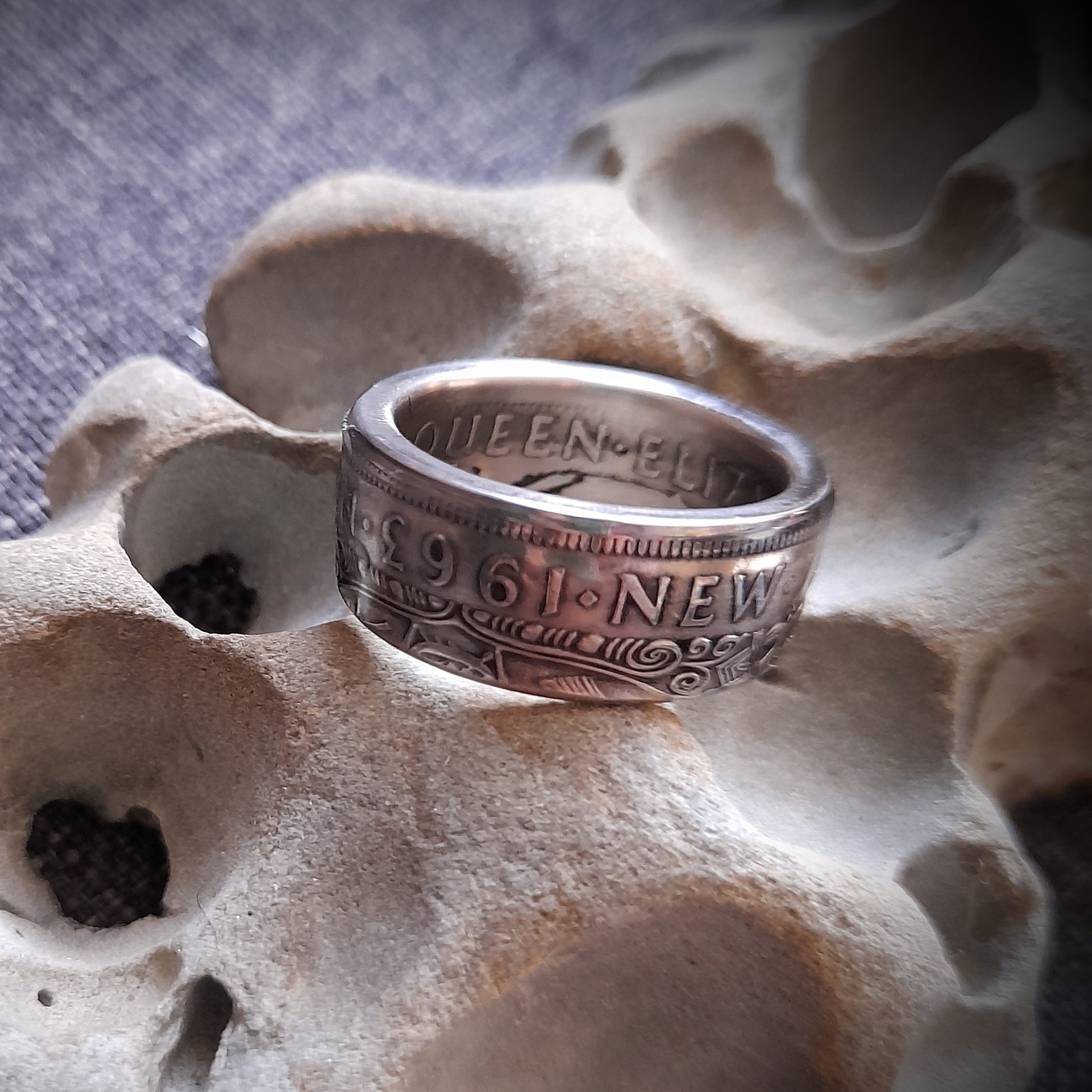 Nz Half Crown Coin Ring