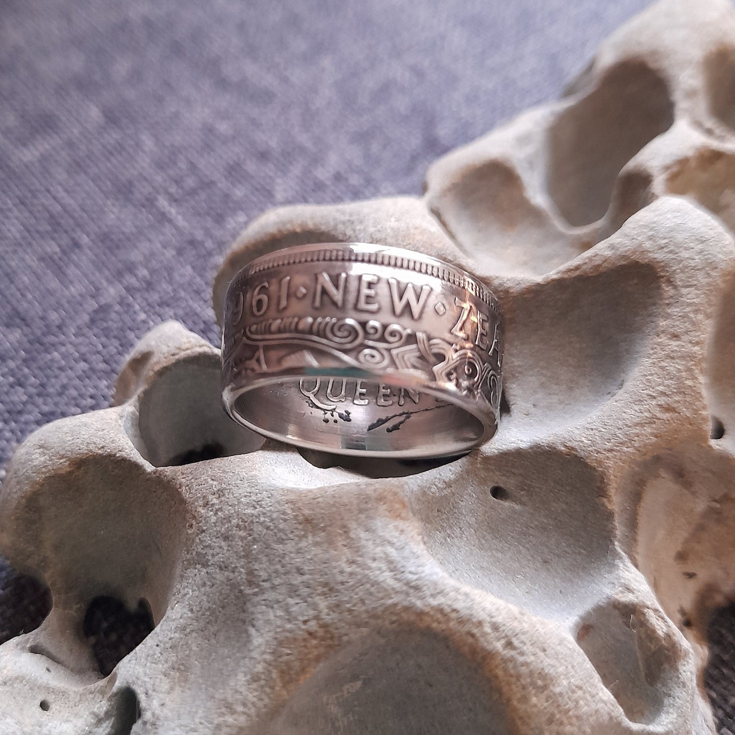 Nz Half Crown Coin Ring