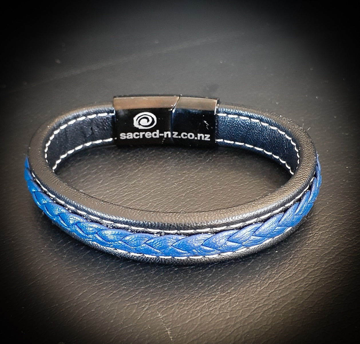 2129 Unisex Plait Leather Band (12mm)