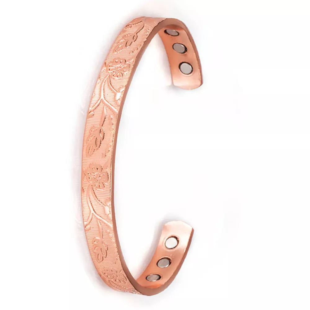 D07 100% Copper Magnetic Band 'Flower Trellis'