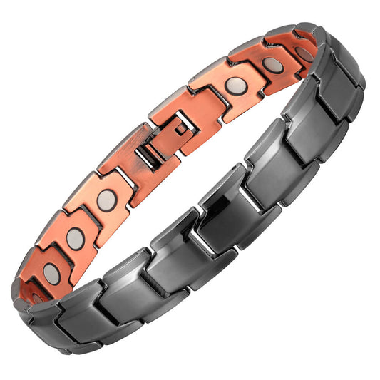 CLM41 100% Solid Pure Copper Magnetic Bracelet Linked