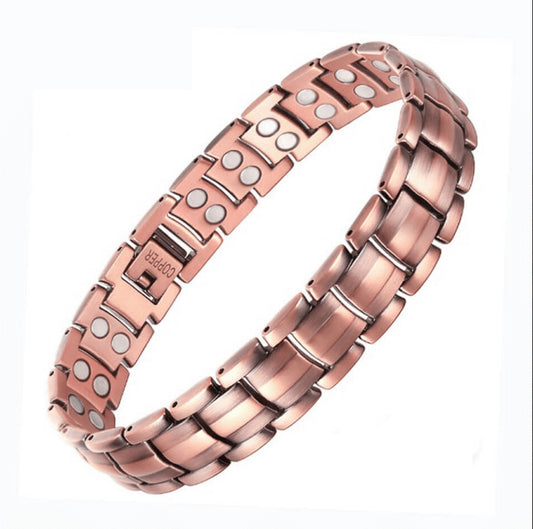 CLM316 100% Pure Copper Linked Magnetic Bracelet 215x9mm
