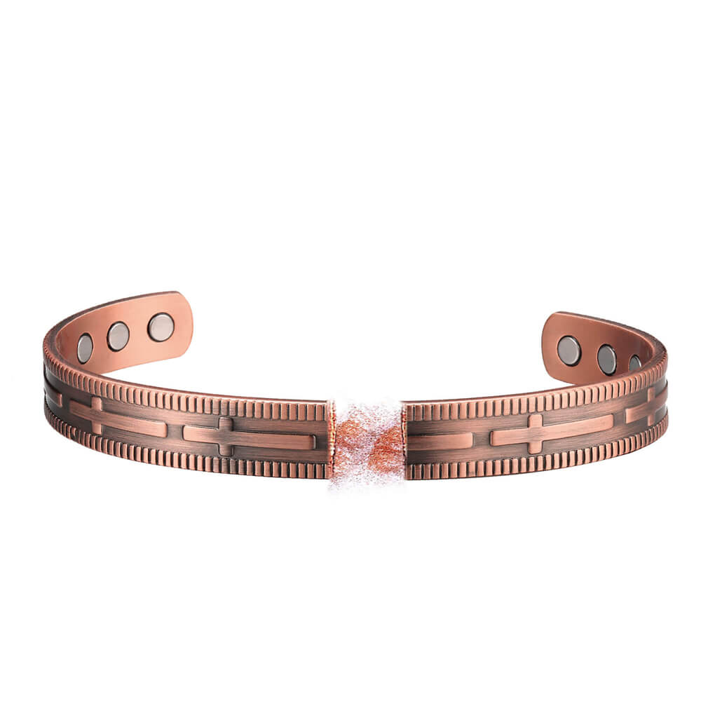 E02 100% Pure Copper Magnetic Band 'Cross’