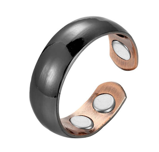 Copper Black Ring-4 Magnets CR076B