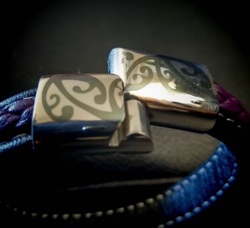 2129 Unisex Plait Leather Band (12mm)