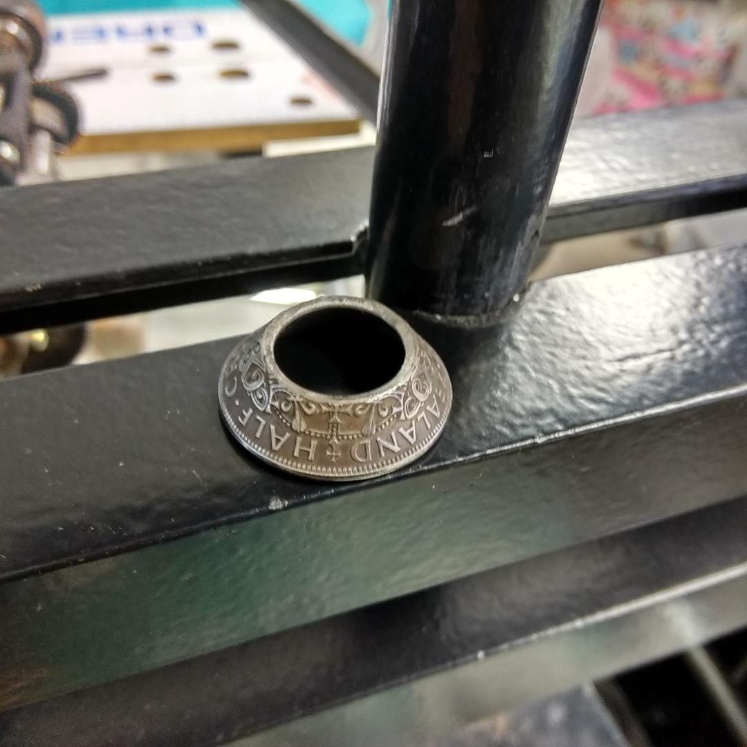 NZ One Penny Coin Ring