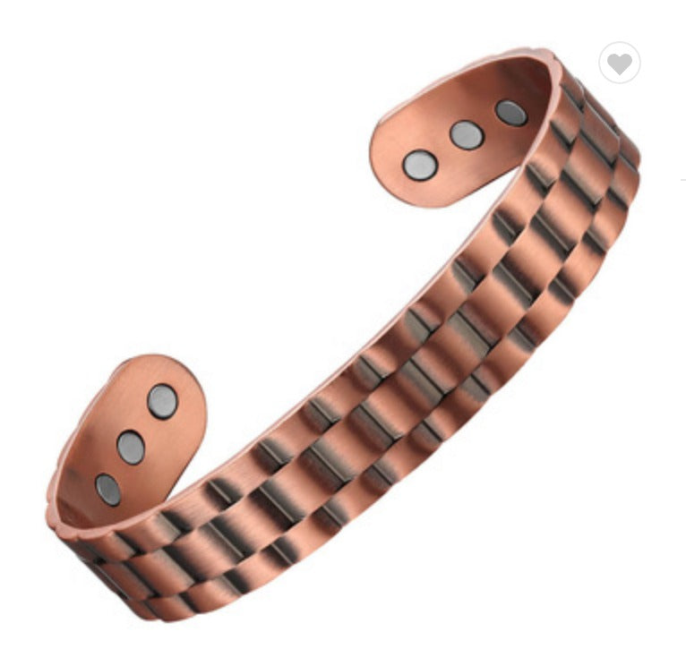 BC1 100% Pure Copper Magnetic Band / Ring Set
