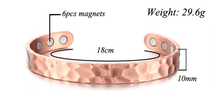 BC12 100% Pure Copper Magnetic Band 'Raindrops’