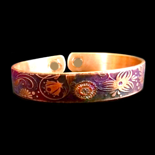 D24 100% Copper Magnetic Band 'florabunda'