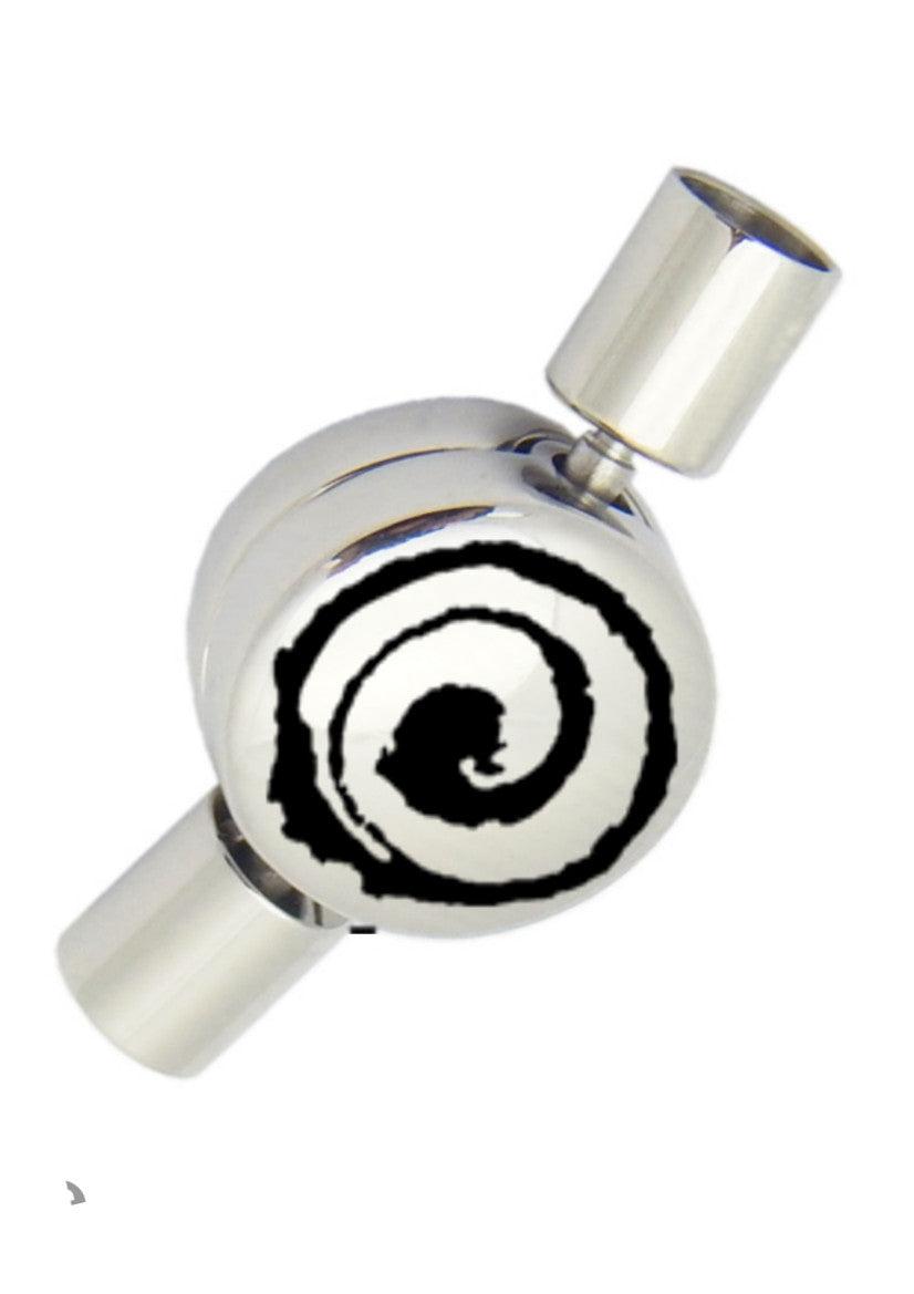 Leather Charm Bracelet 'Koru" (4mm)(No.3)