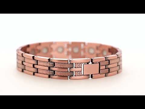 CLM31 100% Pure Copper Linked Magnetic Bracelet