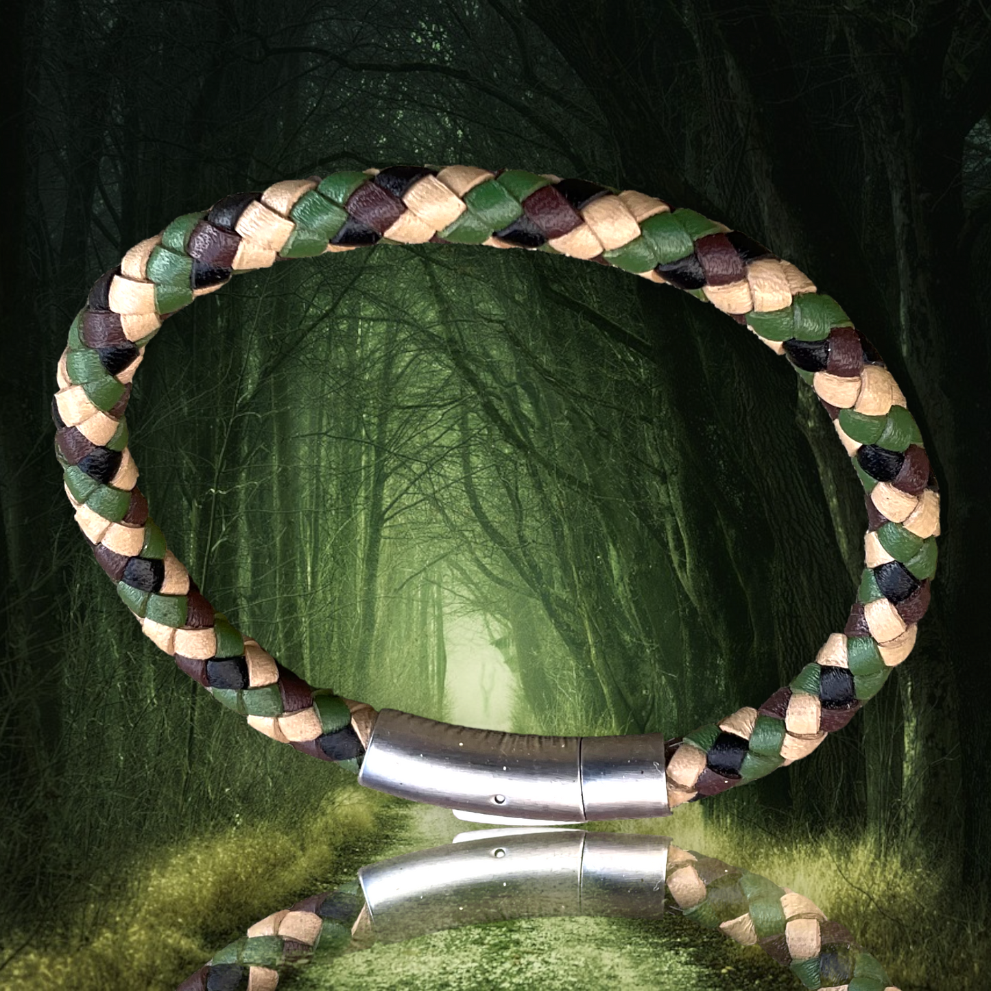 6mm unisex leather bracelet