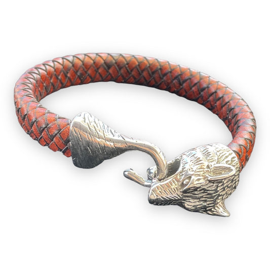 genuine leather unisex bracelet