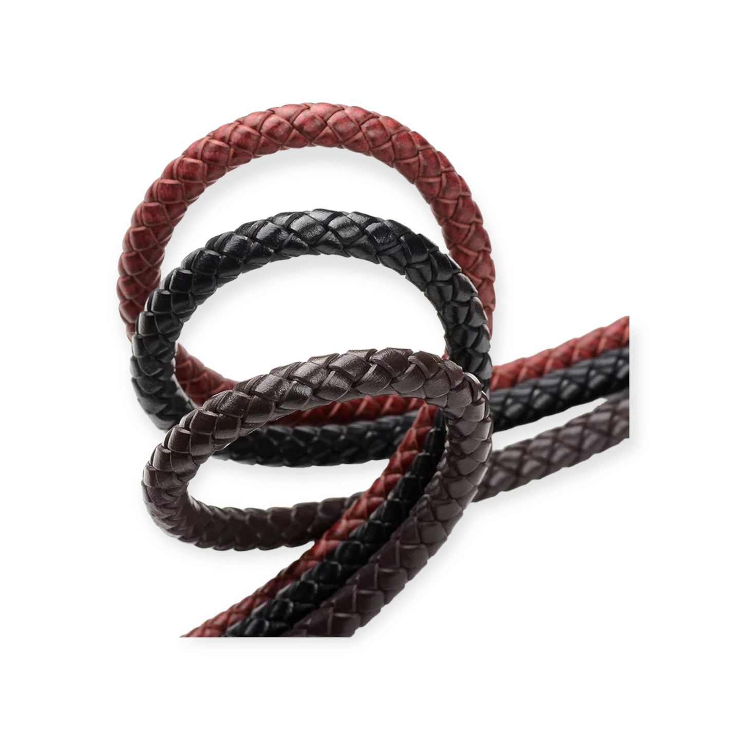 2014 Unisex Leather Band’Viking Wolves’ (8mm)