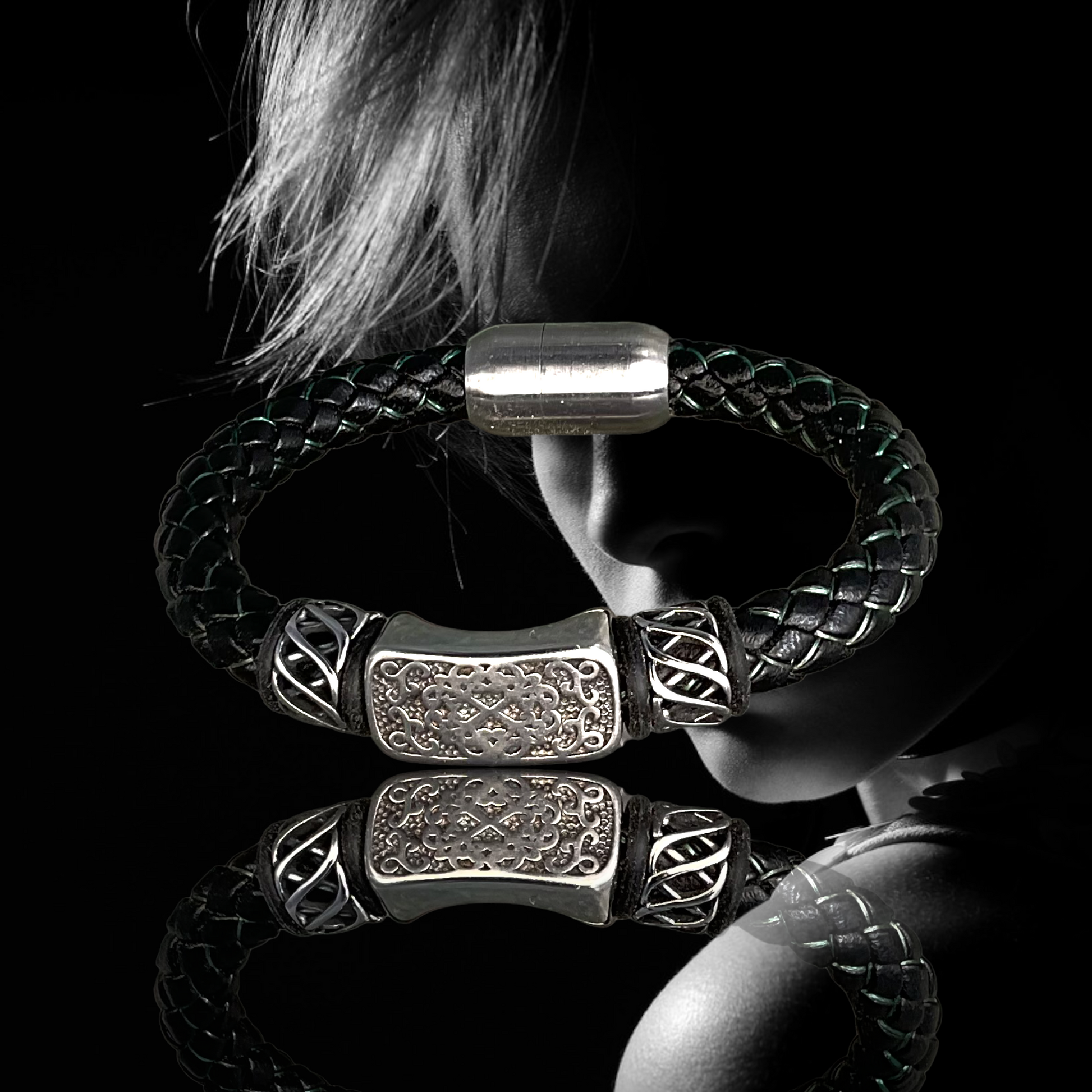 genuine leather unisex bracelets