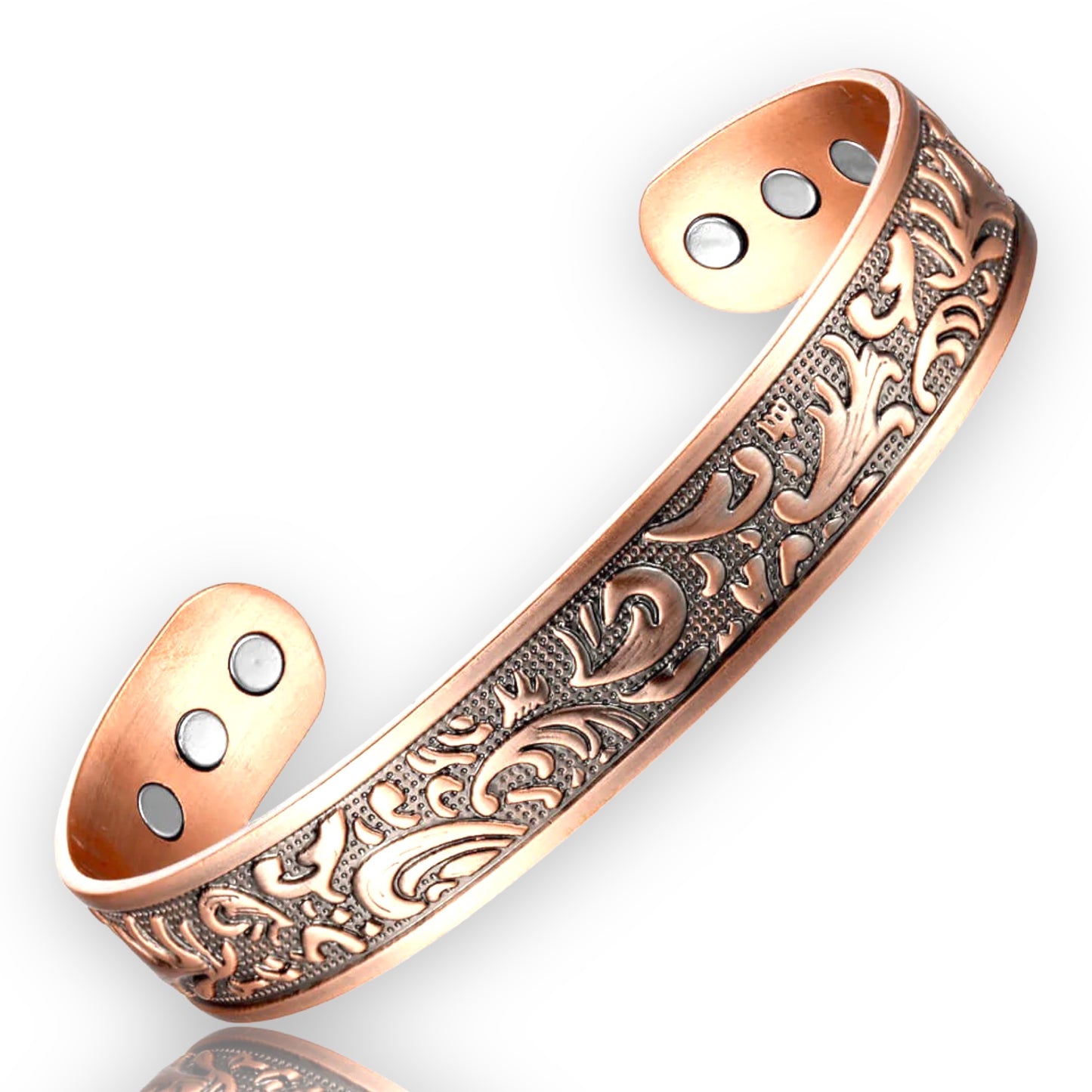 nz fern magnetic copper bracelet