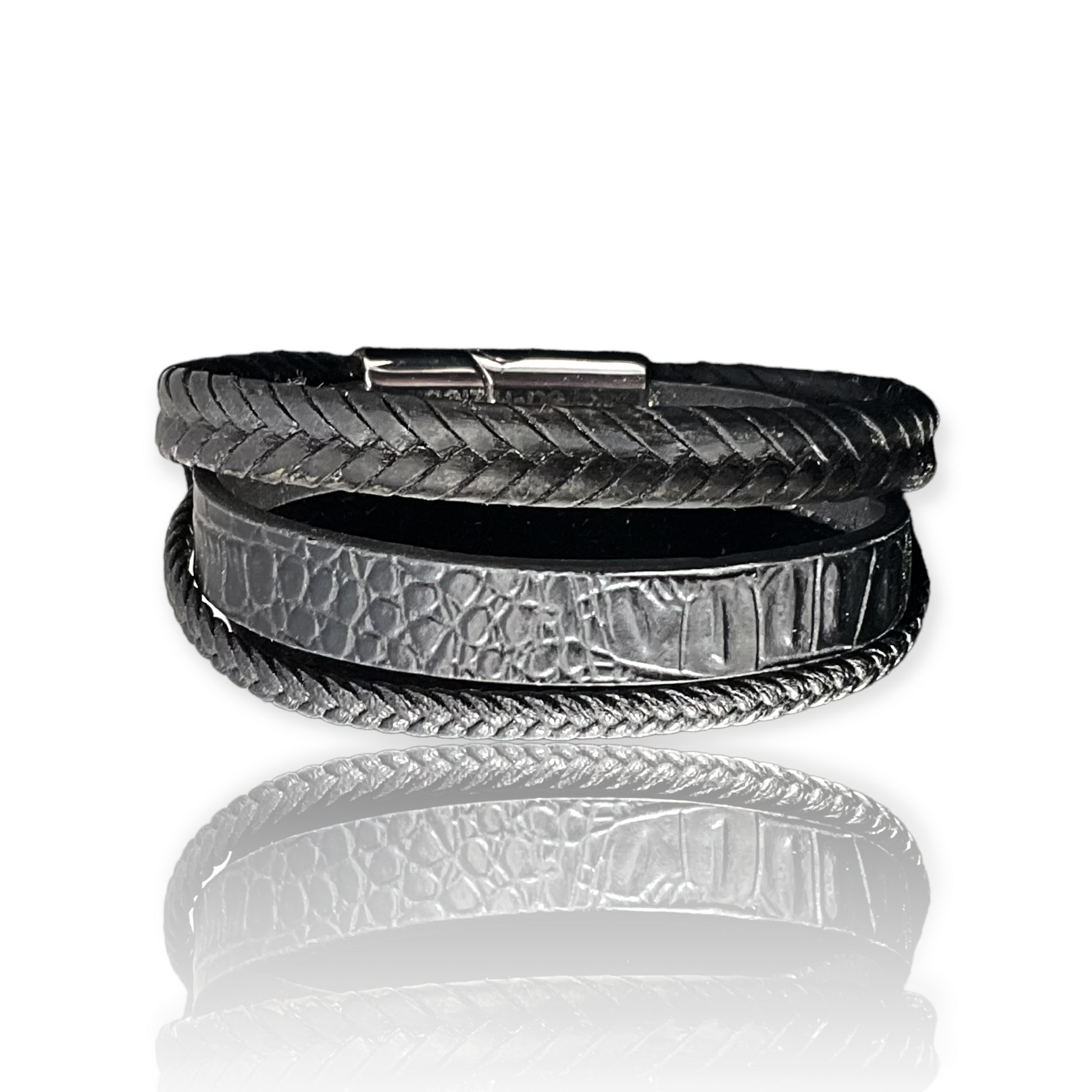 genuine leather unisex bracelet