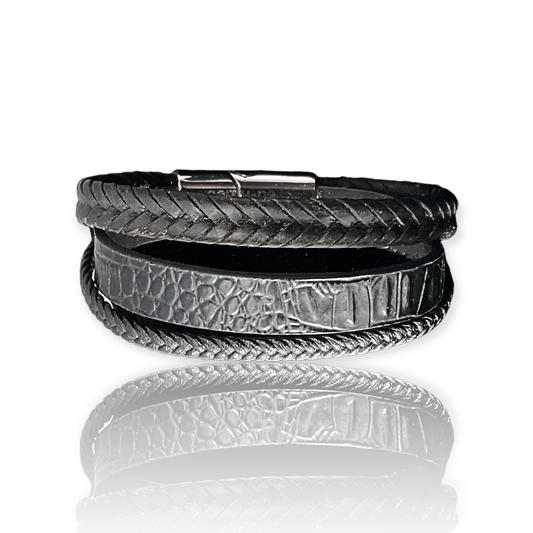 genuine leather unisex bracelet