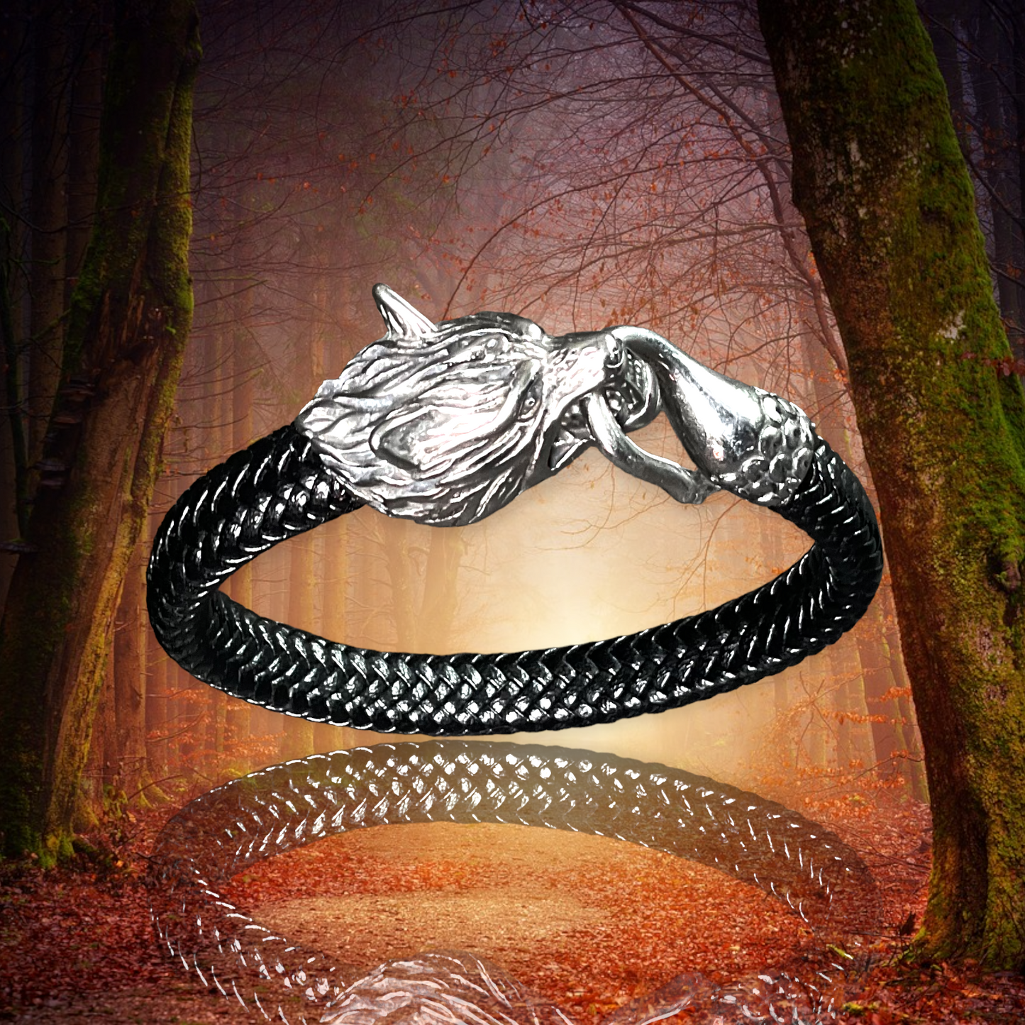 genuine leather unisex bracelet
