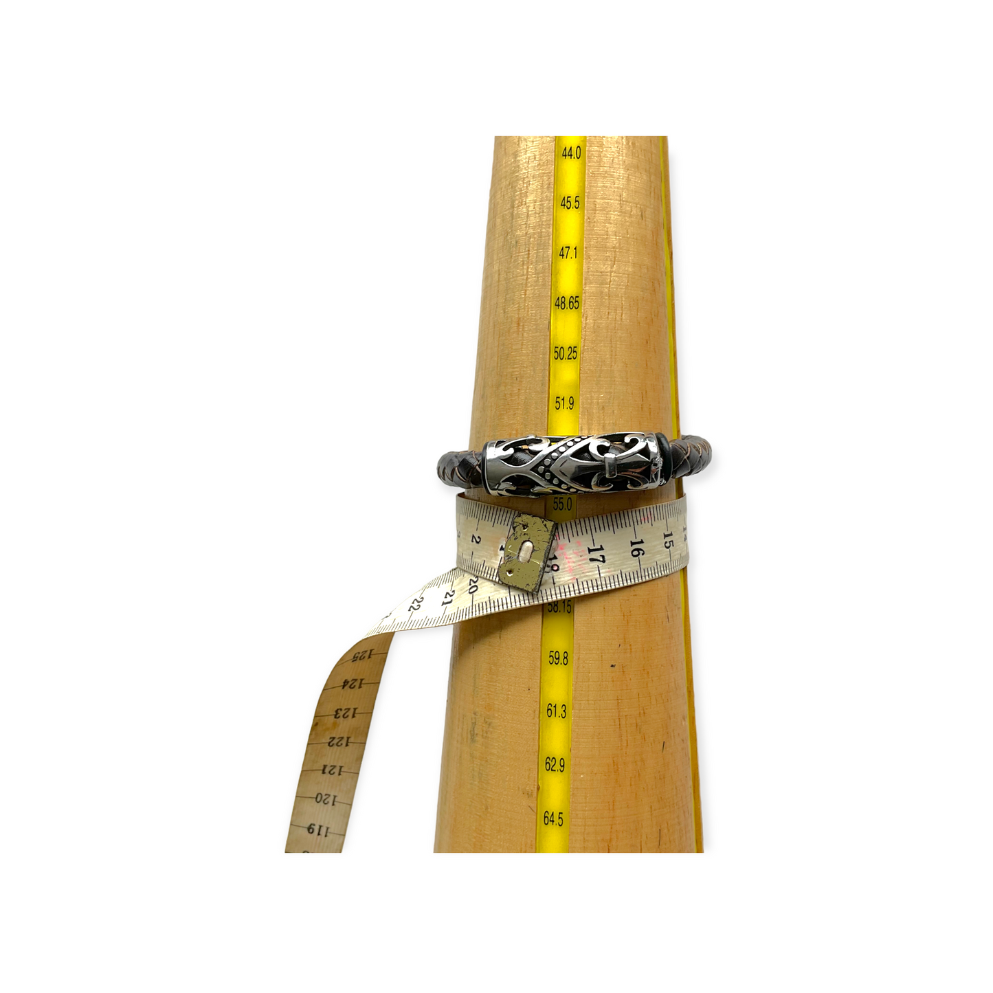 2129 Unisex Plait Leather Band (12mm)