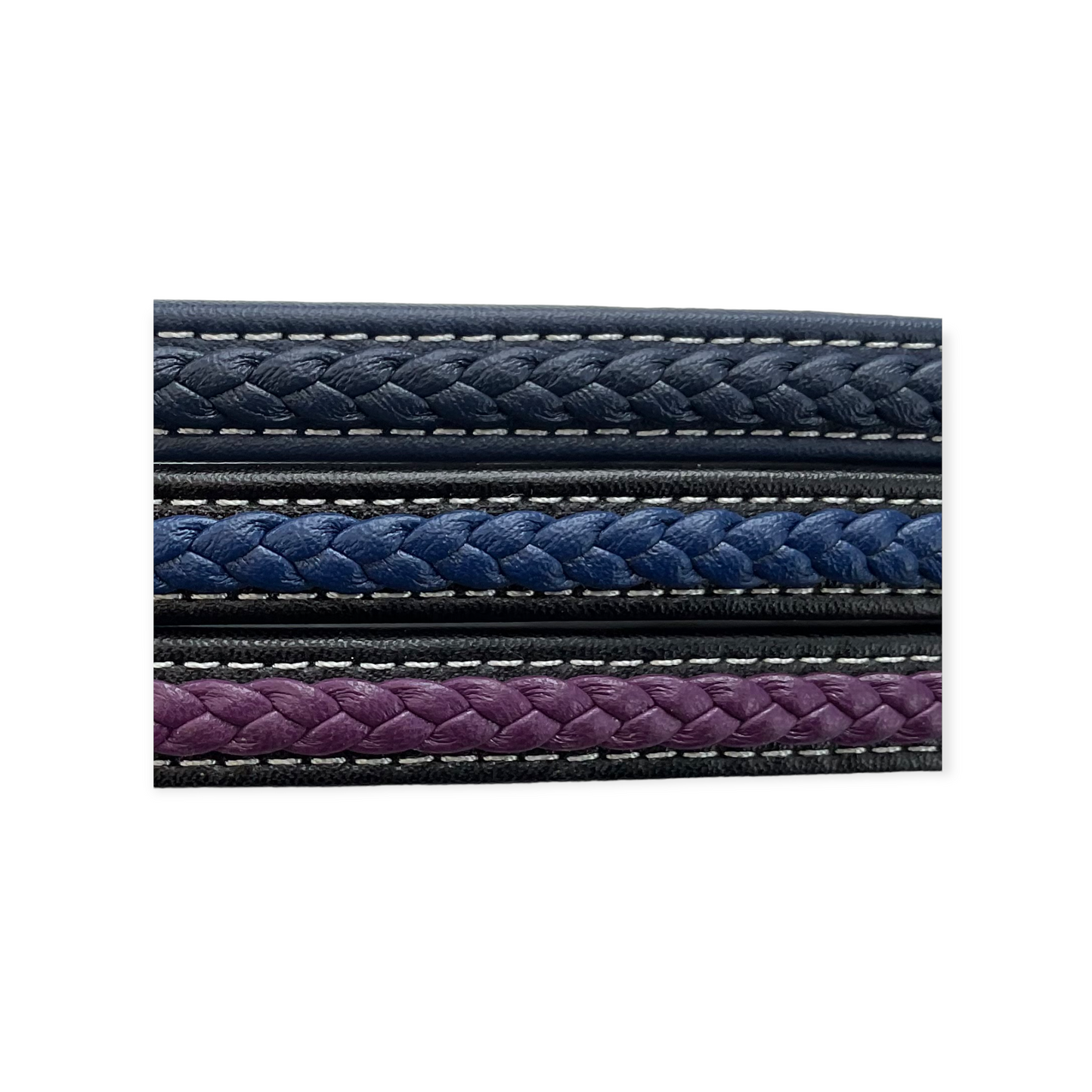 2030 Unisex genuine leather bracelet ‘ NZ plain weave’ (12mm)