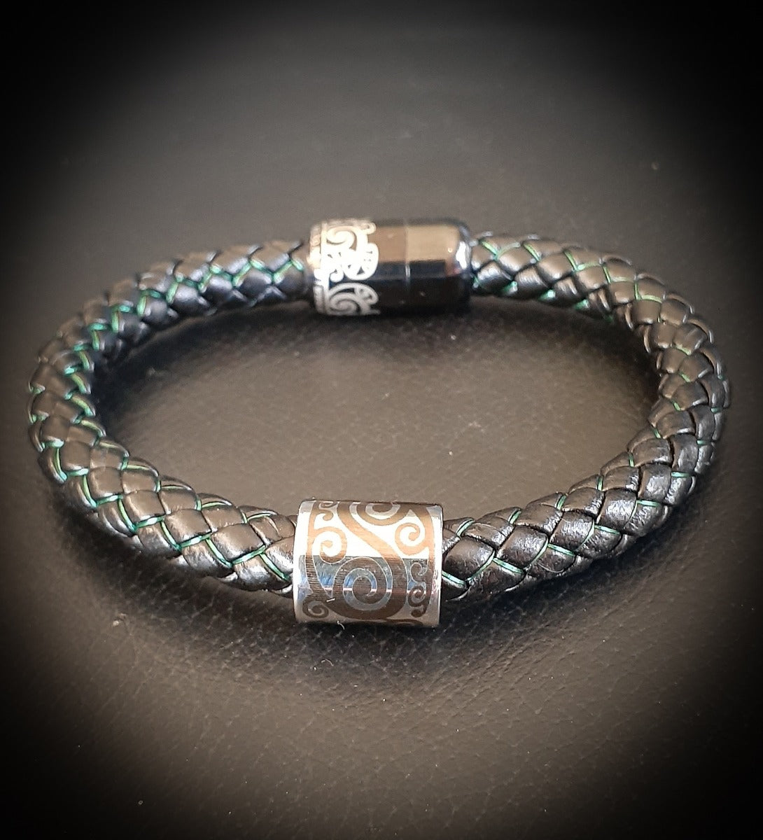 2008 Koru NZ Unisex Leather Band  (8mm)