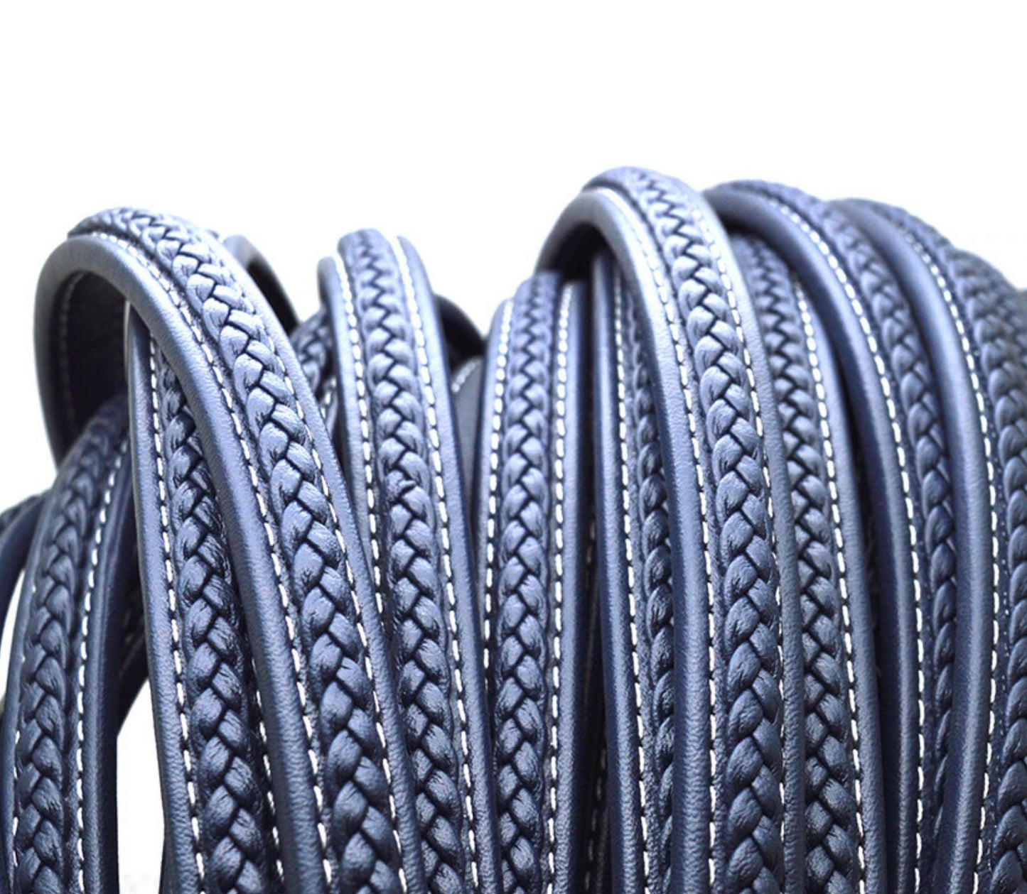 2129 Unisex Plait Leather Band (12mm)