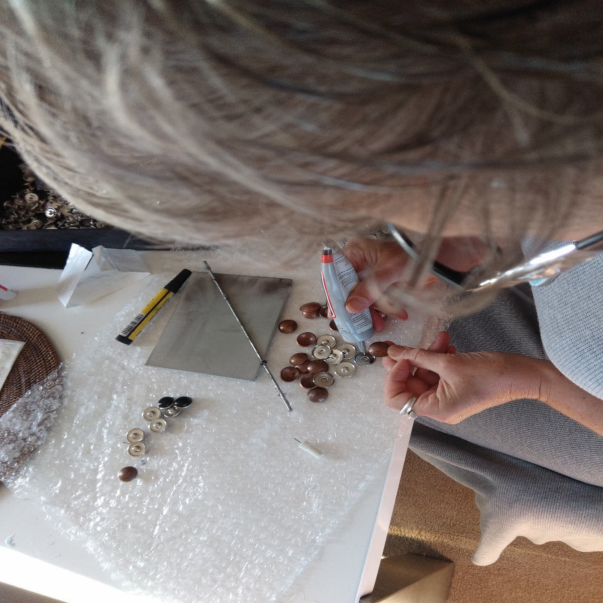 Nita & Phil making PopiNz in our sacred nz factory