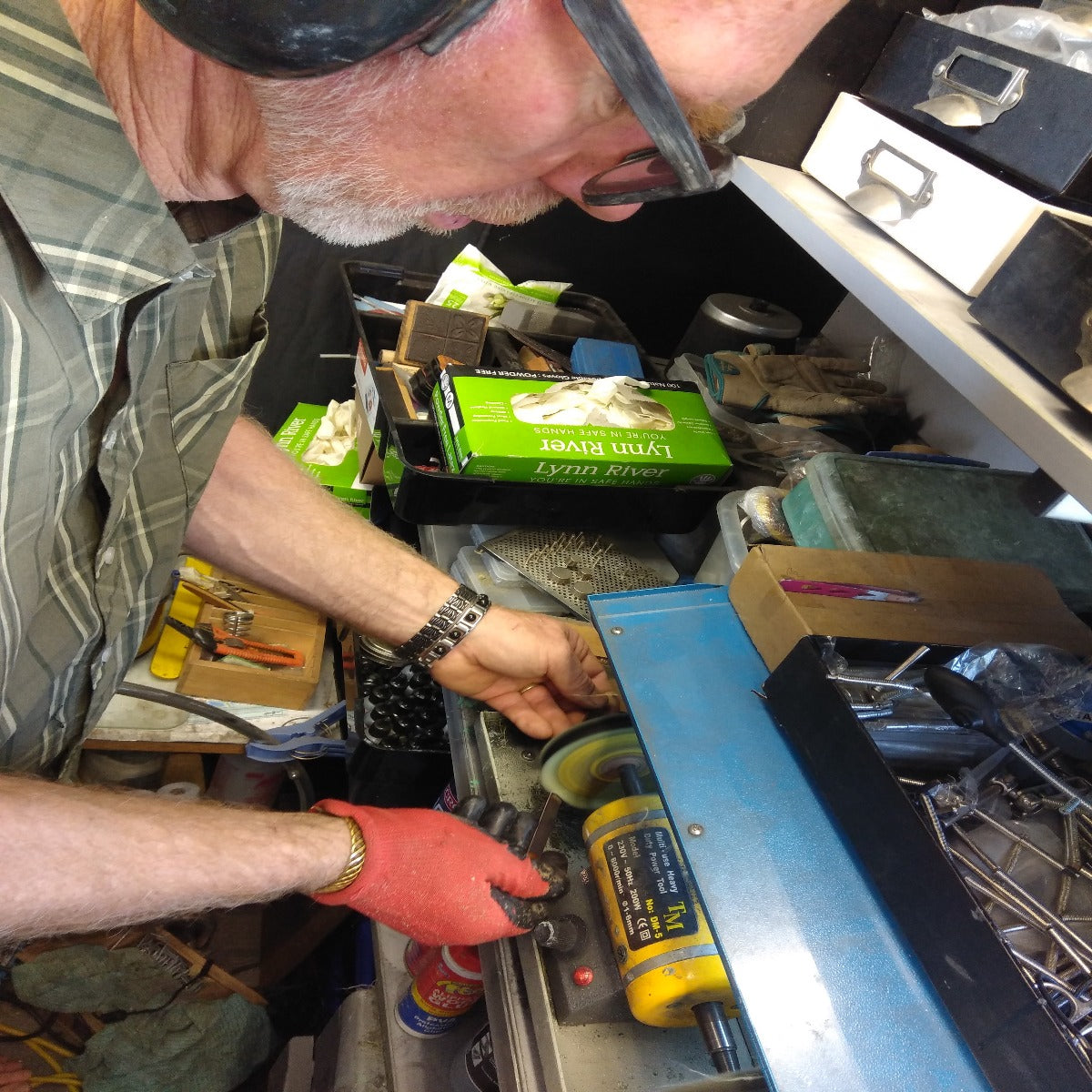 Copper band making in our sacred nz factory