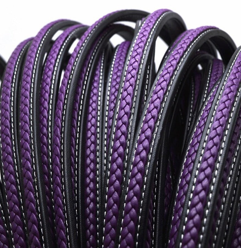 2129 Unisex Plait Leather Band (12mm)