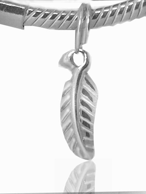 Silver hot sale fern charm