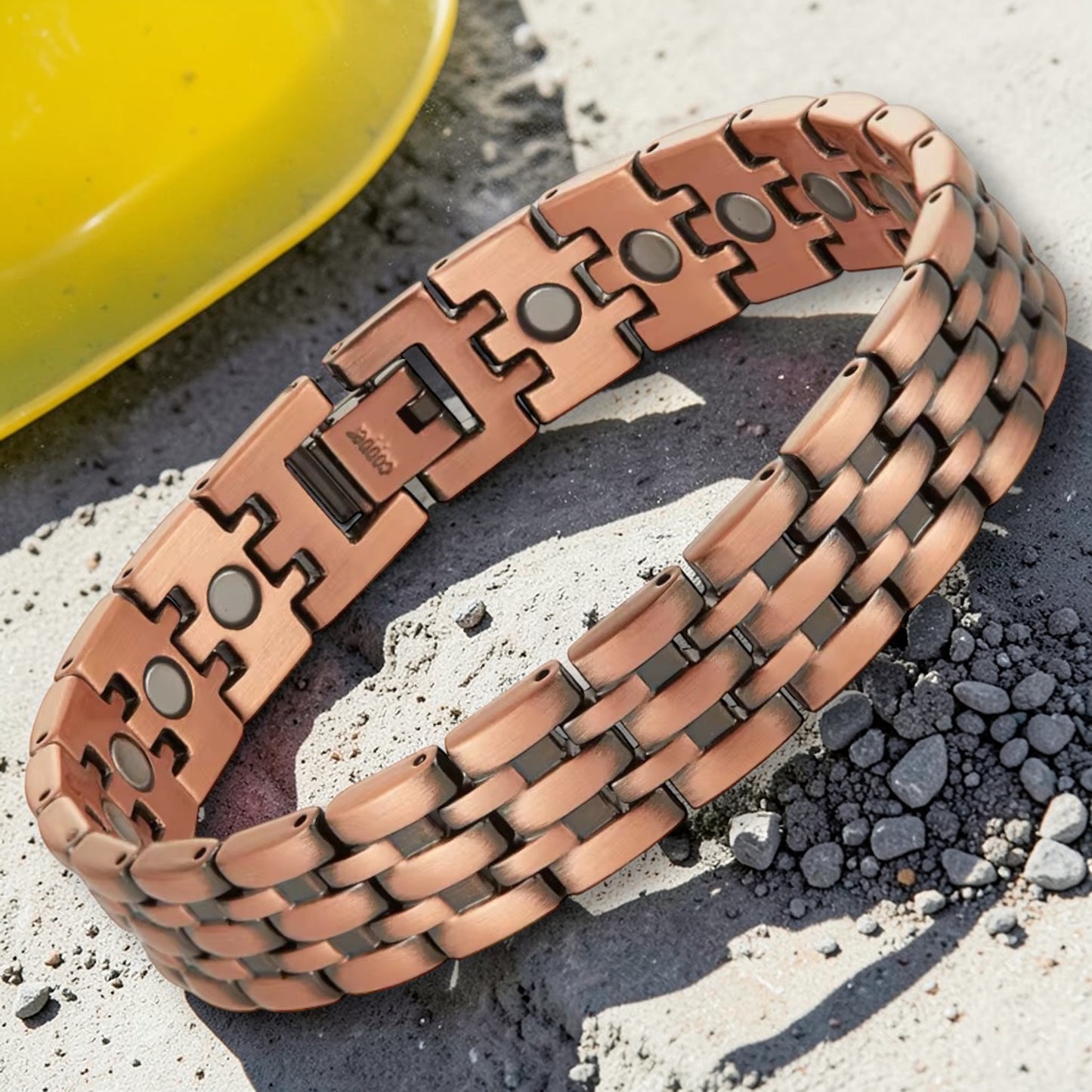 7CLM 100% Pure Copper Linked Magnetic Bracelet- 21 Magnets