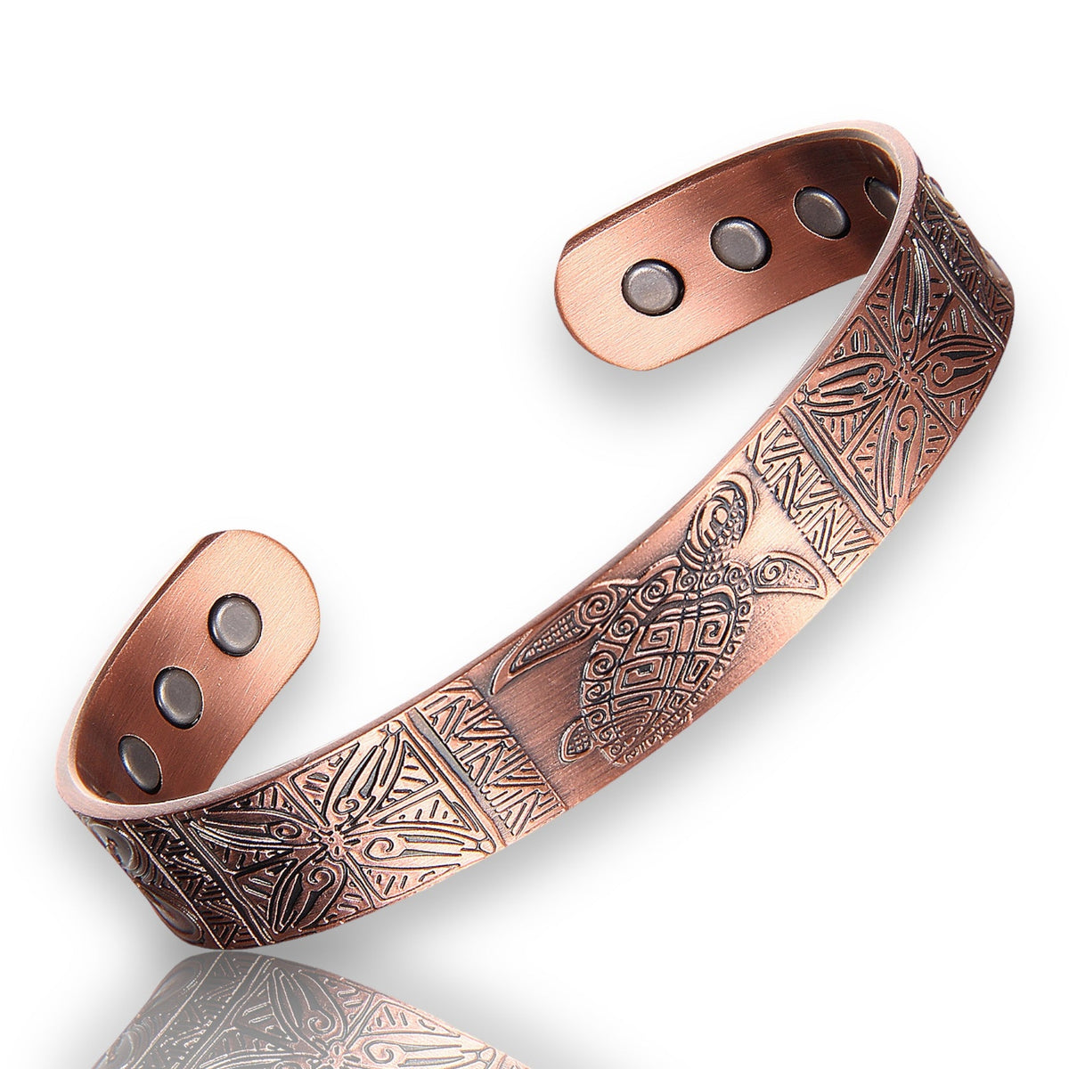 A3ws 100% Pure copper magnetic band 'Pacifica tapa/turtle' (WHOLESALE)