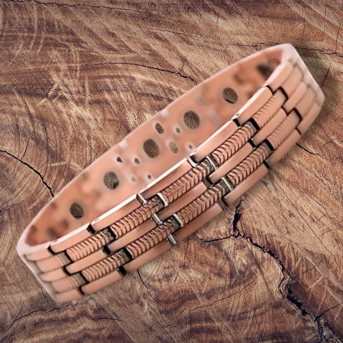 CLM31 100% Pure Copper Linked Magnetic Bracelet