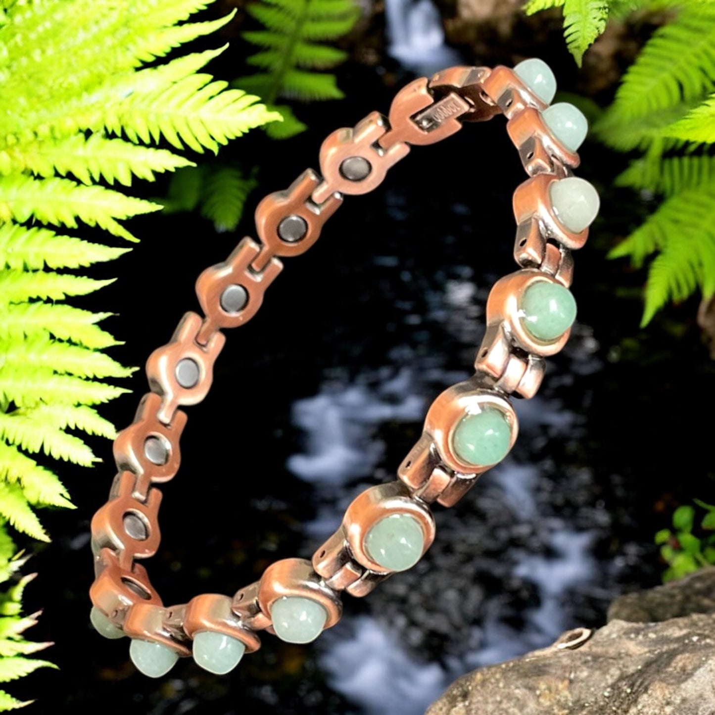 Jade copper magnetic bracelet