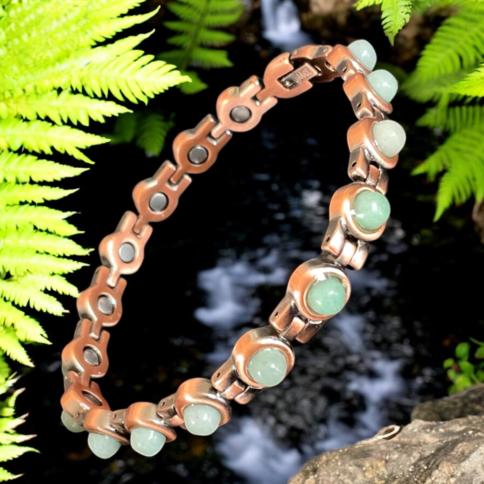 Jade copper magnetic bracelet