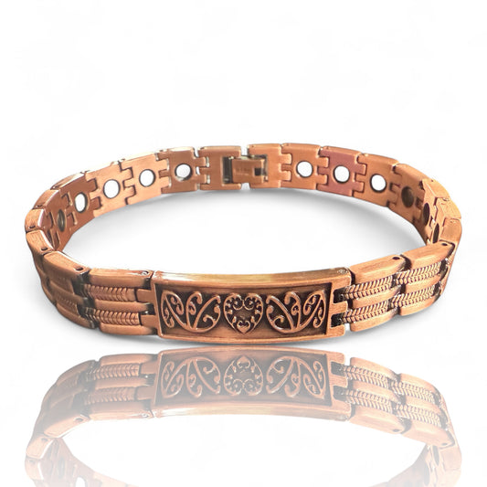 CLM33 100% Aroha-Pure copper linked magnetic bracelet