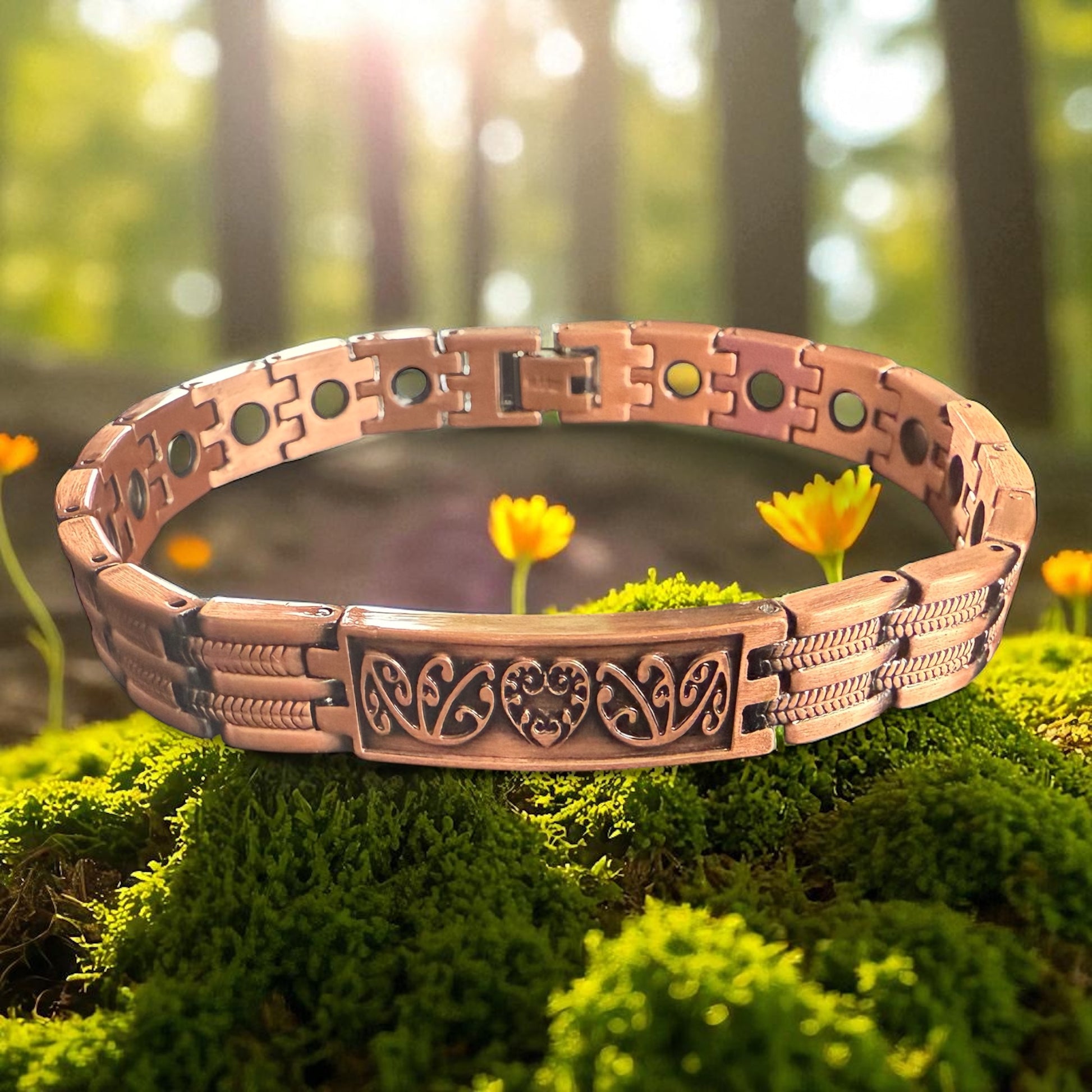 Aroha love copper magnetic bracelet