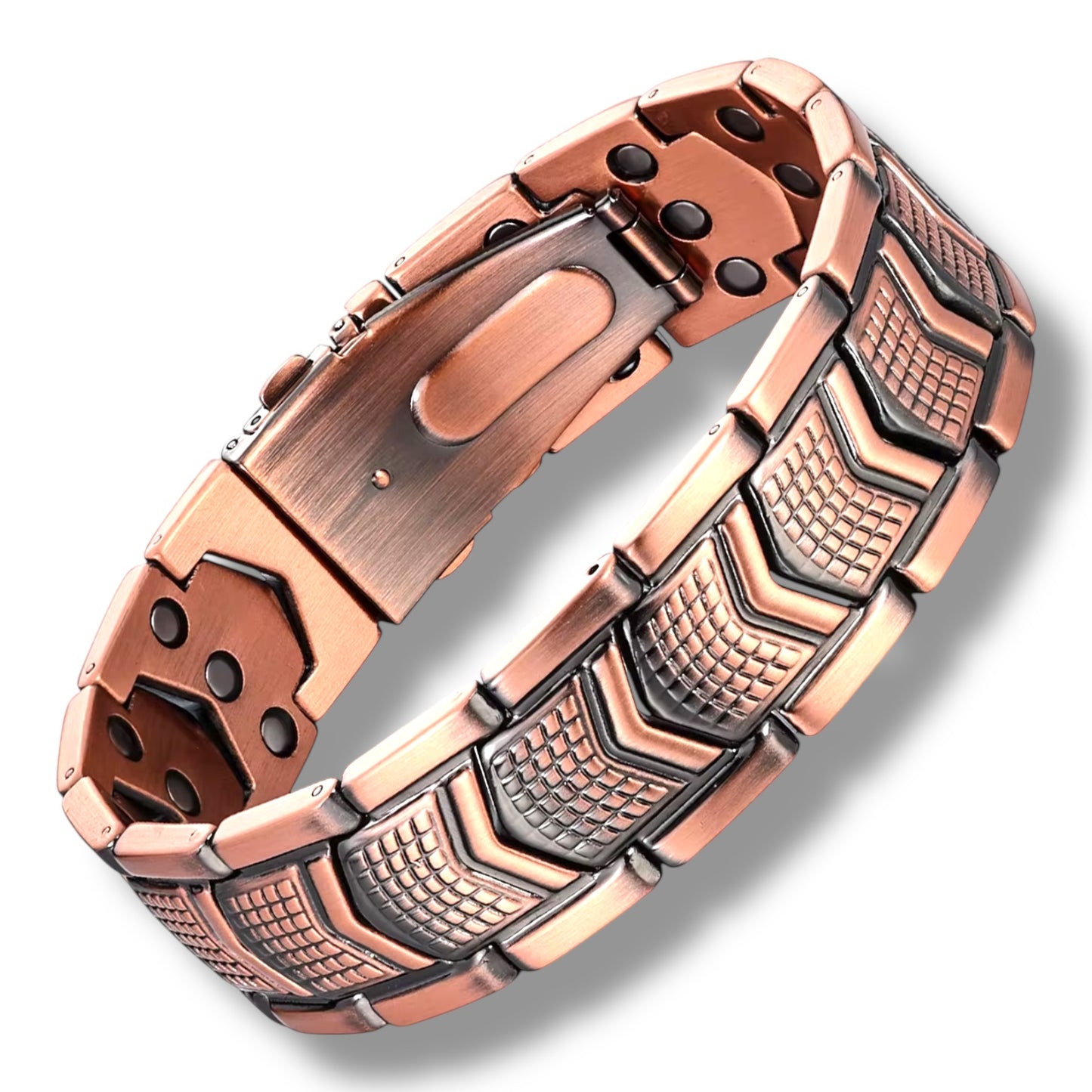 CLM31A  100% Solid Pure Copper Magnetic Bracelet Linked